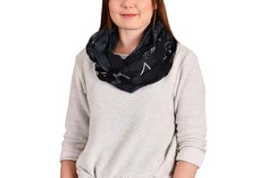 Elbenwald Harry Potter Loop Scarf Map of The Marauder Ø80cm Noir