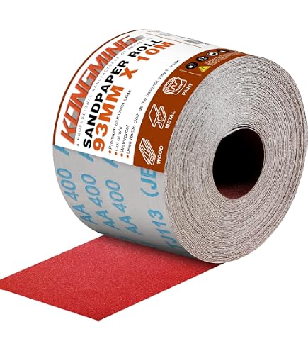 Rouleau De Toile Abrasive Fervi 50 Mm X 25 M Grain 60 - Anti-gaspillage, Italie