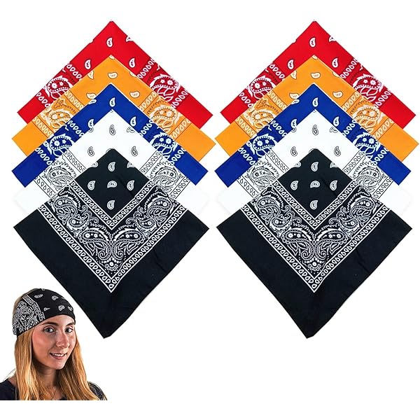 Set Di 2 Bandane In Cotone Biologico Con Stampa Paisley - Foto 2