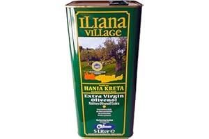 LNEE Iliana Village kaltgepresstes Olivenöl - 5Liter Kanister - Kreta Chania Kritis extra vergine wenig Säure handgepflückte Oliven kalt mechanisch extrahiert natives Olivenöl extra virgin erste Pressung