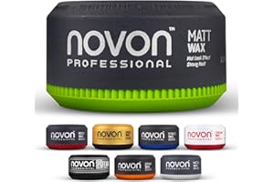 Novon Professional Matt Wax Haarwax|150 ml Styling-Gel|starkes Styling ohne Glanz | natürlicher Look mit gepflegter Struktur|feuchtigkeitsspendend & pflegend|geeignet für Business & Alltag