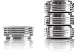 Hifi Lab Piedi in Aluminio massiccio 44x17 Piedi Hifi Aluminio Piedi Dispositivo Audio Assorbenti nobile argento 4x