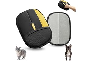 COMBLU 1 par de guantes de aseo para gatos, perros, guantes de aseo de mascotas, removedor de pelo reutilizable de gatos y perros para sofá, muebles, alfombras, cortinas