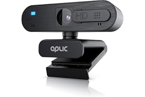 CSL-COMPUTER CSL - Webcam Full HD 1080p con microfono, 2 K, 1920 x 1080p, copertura per la privacy, otturatore privacy, messa a fuoco automatica, correzione scarsa illuminazione, per PC Mac, OBS, zoom, mixer,