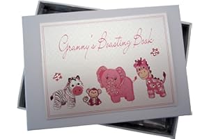 White Cotton Cards Granny's Boasting Book Photo Album (Tiny, Pink)