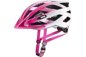 uvex air wing, casco bicicletta Unisex adulto, pink-white, 52-57 cm