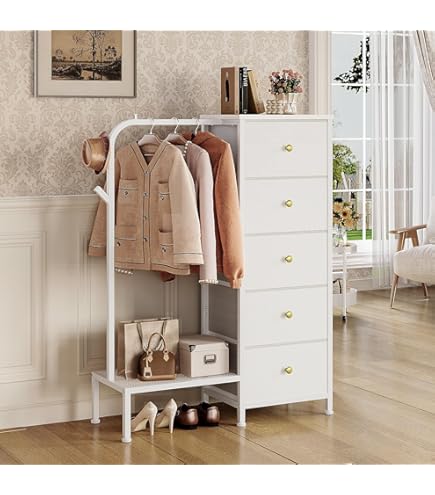 Somdot Dressoir met 6 gemakkelijk te trekken laden 3-laags brede