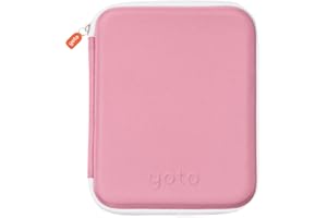 Yoto Card Case w kolorze różowym – miękki folder podróżny mieszczący do 64 kart audio Yoto