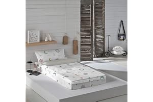 Haciendo El Indio S2803144 Saco Nórdico con Relleno, Be Happy, Cama de 105 x 190 cm