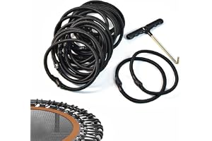 20 st studsmatta bungee-sladdar, 15 cm oberoende ersättning bungee-rep för fitness studsmatta + spänndragare monteringsverkty