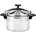 Royalford Aluminium Pressure Cooker – Lightweight & Durable Home Kitchen Pressure Cooker with Lid, Multi-Safety Device with Cool Touch Handles and Safety Valves – for Gas and Solid Hotplates (15L)
