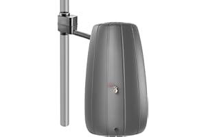 KADAX Zbiornik na deszczówkę 200 l, z kolektorem i kranem, odporna na mróz, beczka na deszczówkę z tworzywa sztucznego, zbiornik na wodę deszczową do ogrodu (antracytowy)