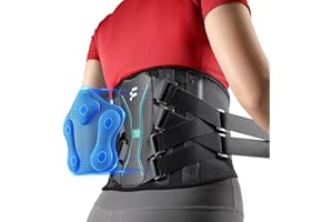 Fitomo Fascia Lombare Supporto Schiena, Cuscino di supporto 3D, Supporto Ergonomico e Stecche in Fibra di Carbonio per Lavoro, Sciatica, Postura