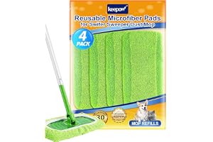 KEEPOW 4-pack Dual-Material Golvdukar för Swiffer Golvmopp – Uppgradering