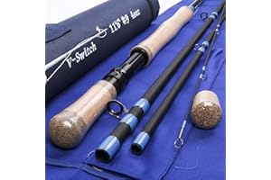 MAXIMUMCATCH Spey/Switch Fliegenrute 4/5/6/7/9ft 4/5/6 teilige Rute IM10 Kohlefaser-Rute Angelrute mit Cordura Rohr