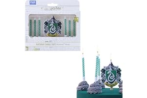 PME Harry Potter Świeca urodzinowa, zestaw 7 sztuk, Slytherin