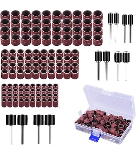 102pcs Set Tambours De Ponçage LIANCHEN - Manchons Abrasifs 6mm Pour Dremel