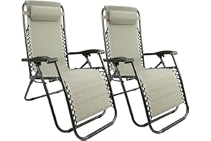 MaxxGarden Chaises Longues - Ensemble de chaises Longues pour Jardin, Balcon et terrasse - Chaise Longue Pliable avec Dossier réglable - Gris