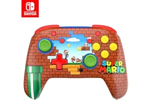 Turtle Beach Rematch Wireless Controller: Mario Bricks Reveal – Officially Licensed by Nintendo. Also works with Nintendo Switch 2 (C Button is not on this controller)