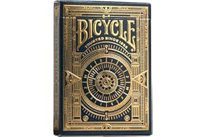 Bicycle Cypher Premium schwarze Spielkarten, Goldfolie, 1 Deck