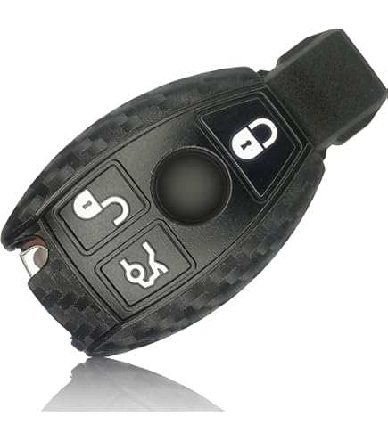 Mercedes 3-knops smart-key sleutelhoes - zwart - Autosleutel.nl