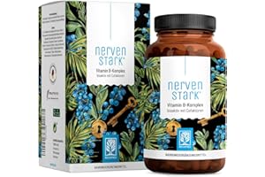 Vitamin B Komplex (B1-B12) mit 3 Kofaktoren aktiv - Alle 8- B Vitamine - Vitamin B Komplex Vegan - B Vitamin Komplex hochdosi