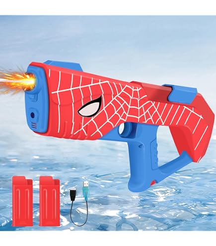 Joellfuner Pistolet à Eau Électrique Puissant Avec Lumière Colorée - Jeu Été Piscine Jardin Pour Enfants