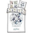 HARRY POTTER Duvet Cover 140 x 200 cm + Pillowcase 63 x 63 cm, Cartoni Animati, Colore Bianco, Rendement Standard, 189719