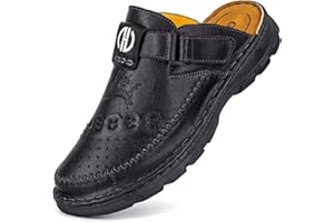 GURGER Zoccoli Uomo Pelle Sandali Estivi Traspirante Leggero Sabot