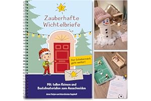 ‎LISATI Wichtelbriefe für Kinder zum Ausschneiden mit Reimen, Abenteuern, Wichtel-Schabernack und Wichtelzubehör wie Wichteltür, Wichtelbaustellen, Ausmalbilder… (2)