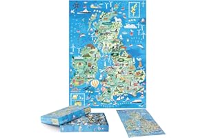 Jigsaw Puzzles For Adults 1000 Piece Map Of Britain And Ireland Puzzle UK Map - British Isles Jigsaw 1000 Piece Jigsaw Puzzles For Adults And Kids - Geography Gifts by bopster