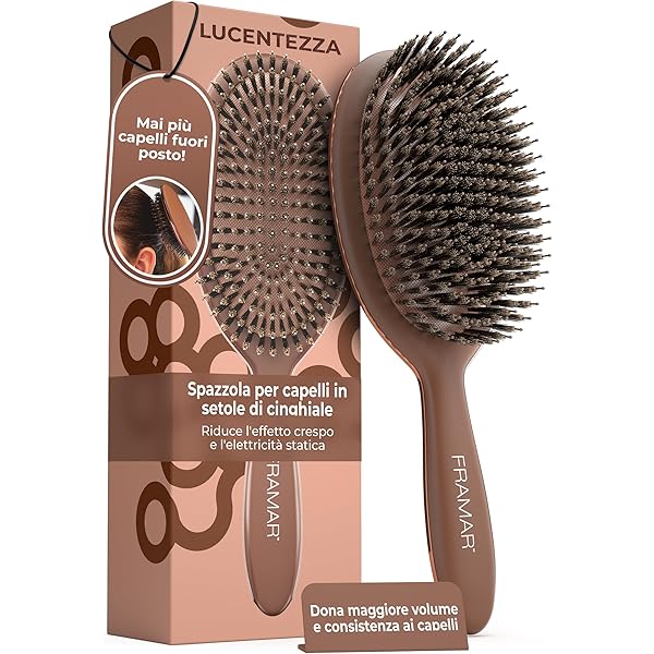 Tek - Spazzola Ovale In Puro Cinghiale E Nylon - Foto 4