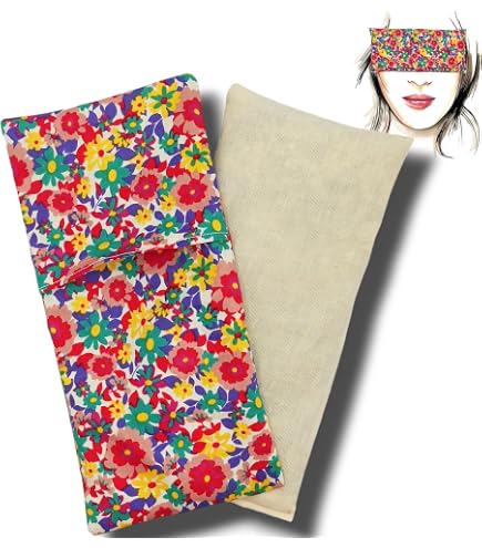 Coussin De Yoga Pour Les Yeux Mandalas - Lavande Et Riz Pour Relaxation Profonde