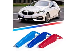 AUTOXPRESS MOTORS GROUP Kidney Grille Insert Clips 3pcs - Car Front Grill Mesh M-Sport Covers, Grille Insert Trims Strips, ABS Snap-on Front Grill Trim for B-M-W F40 F41 2021 & up (7 Slats)