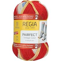 Regia Pairfect Sockenwolle 4-fädig - Preußisches Blau, Inkl. Trennfaden Für Gleiche Socken