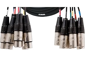 CORDIAL Cable multipar 8 XLR Male/Female 3 m Cable AUDIO multipar