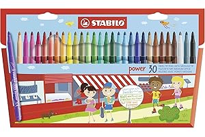 ‎STABILO STABILO - Filzstift - power - 30er Pack - 30 verschiedene Farben