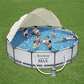 Bestway Steel Pro MAX Yer &Uuml;st&uuml; G&ouml;lgelikli Prefabrik Havuz Seti 366cm x 76 cm 56416 BW607