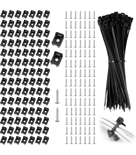 Lot De 50 Attaches De Câble En Nylon Avec Trou De Vis - Serre-câbles Universels Auto-bloquants - Pour Voiture, Bricolage