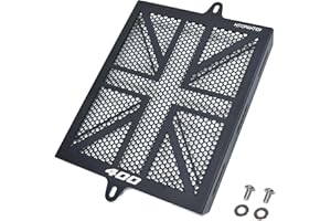 MTCRIGHTER Protezione della griglia del radiatore ispessita parafango Compatibile con Triumph Speed 400 Scrambler 400X 2024 2025, Realizzato in lega di alluminio