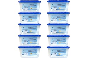 ACCURATE 500ml Interior Dehumidifier Pack of 10 | Condensation Remover Moisture Absorber for Damp, Mould, Moisture in Home,Kitchen, Wardrobe, Bedroom, Caravan, Office, Garage (PACK OF 10)