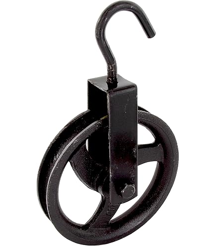 Carrucola In Ghisa Per Pozzo - Diametro 180 Mm, Portata 950 Kg, Con Gancio E Girella - Foto 8