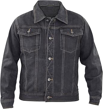 black denim jacket mens amazon