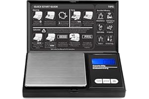 LUPO Digital Pocket Precision Jewellery Scales 200g x 0.01g Accuracy - Batteries Included - Mini Portable Coins Food Weighing Scale - Grams and Ounces, Tare Function - Digital Precision Weighing