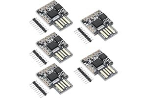 ATTINY85 Digispark Development Board Binghe 5pcs Attiny85 Digispark Kickstarter with 32u4 chip ATTINY85 Micro USB Development Board Support ESP32 Compatible with Arduino IDE