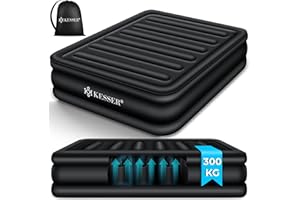 ‎KESSER KESSER® Aufblasbare Matratze Luftbett Selbstaufblasend Gästebett mit eingebauter elektrischer Pumpe, Luftmatratze für Camping oder Heimgebrauch Mit Tasche, geeignet für 2 Person - 203 x 152,5 x 51cm