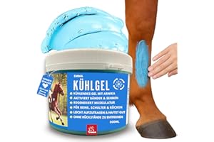 EMMA Arnica per Cavalli 500ml Gel rinfrescante con unguento all'arnica Gel extra forte I Horse Balm Tendini, legamenti e muscoli I rinfrescante I all'arnica Gel per massaggi muscolari per cavalli e cani