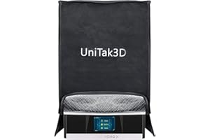 UNITAK3D Photon Mono X Enclosure Resin Printer Cover for Photon MONO M5s&M5s Pro,Photon MONO M5,Photon MONO 6Ks,Photon M3 Plus,Photon Mono X 4K&6K,ELEGO Saturn,PHROZEN Sonic 4K LCD SLA 3D Printer 30x30x46cm