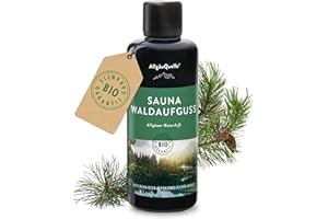 ‎ALLGÄUQUELLE NATURPRODUKTE AllgäuQuelle® Saunaaufguss [100% reine Bio Öle] Naturluft Alpenzirbe Fichte Latschenkiefer Minze 100ml