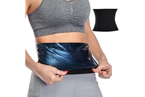ENJIROR Sweat Belt Women Waist Trainer Tummy Control Cincher for Fitness Sauna Exercise Slimming Body Shaper Trimmer Stomach Flattener Band to Increase Core Thermal Stability for Weight Loss Running Workout